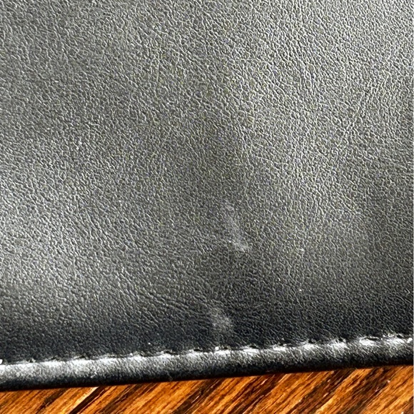 AUREX Black Leather Portfolio Case Zipper Binder - Picture 10 of 10